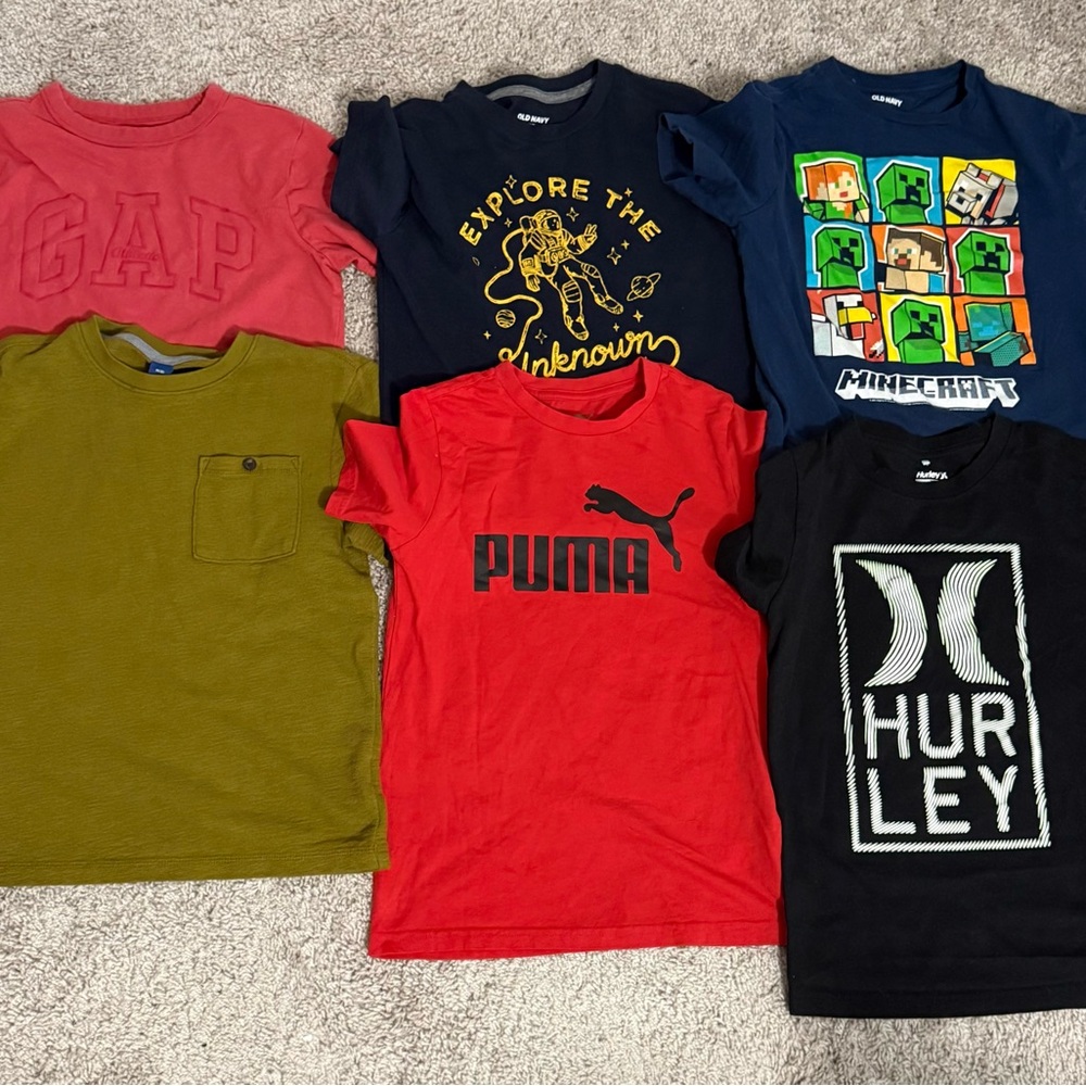 Hurley Black Tee with White Logo